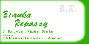 bianka repassy business card